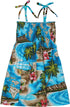 RJC Girl's Hibiscus Hawaiian Islands Hawaiian Smocked Dress