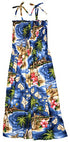RJC Womens S - XL Hibiscus Hawaiian Island Elastic Tube Top Sundress