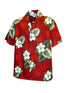 Pacific Legend Men's White Hibiscus Monstera Shirt