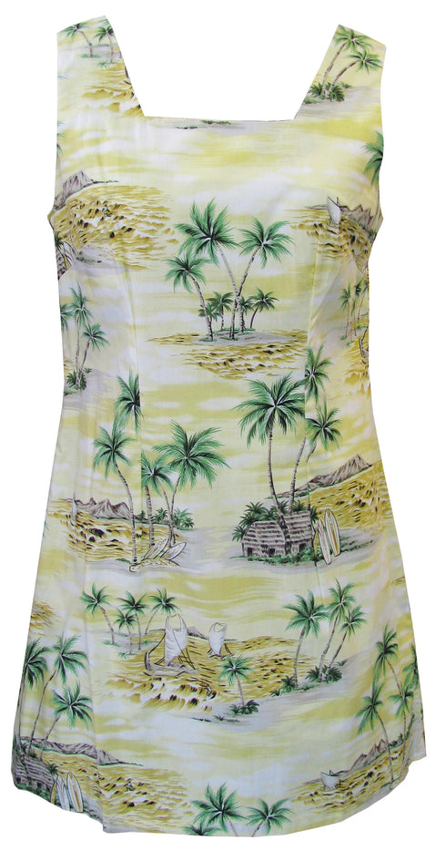 Polynesian Island Women's A-Line Hawaiian Short Tank Dress
