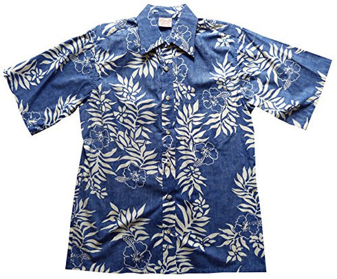 Made in USA - Go Barefoot Men's Mini Tahitian Reverse Aloha Shirt