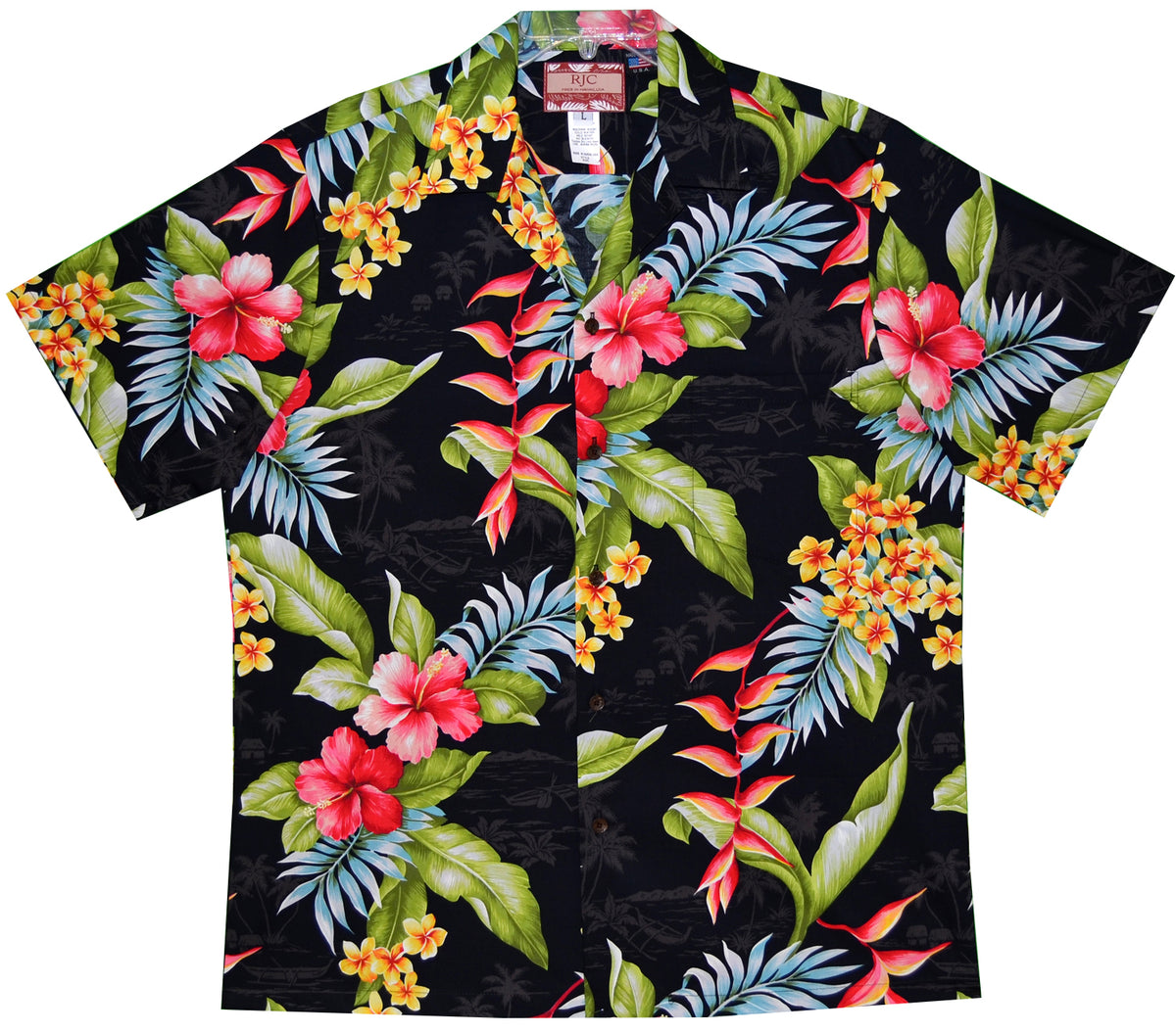 Maui Hibiscus Heliconia Men's Hawaiian Shirt – AlohaClothes