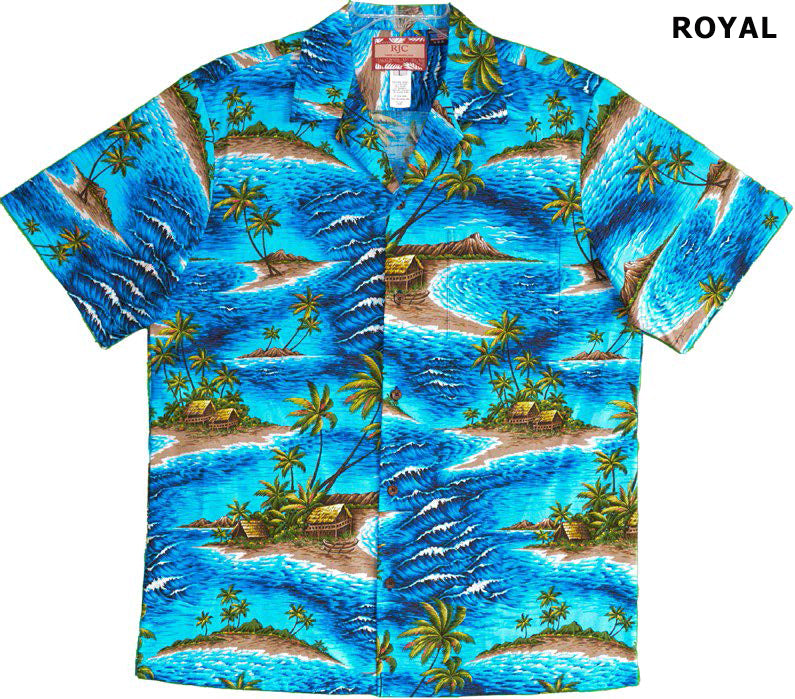 Tiare Green - Men's 100% Rayon Hawaiian Shirt