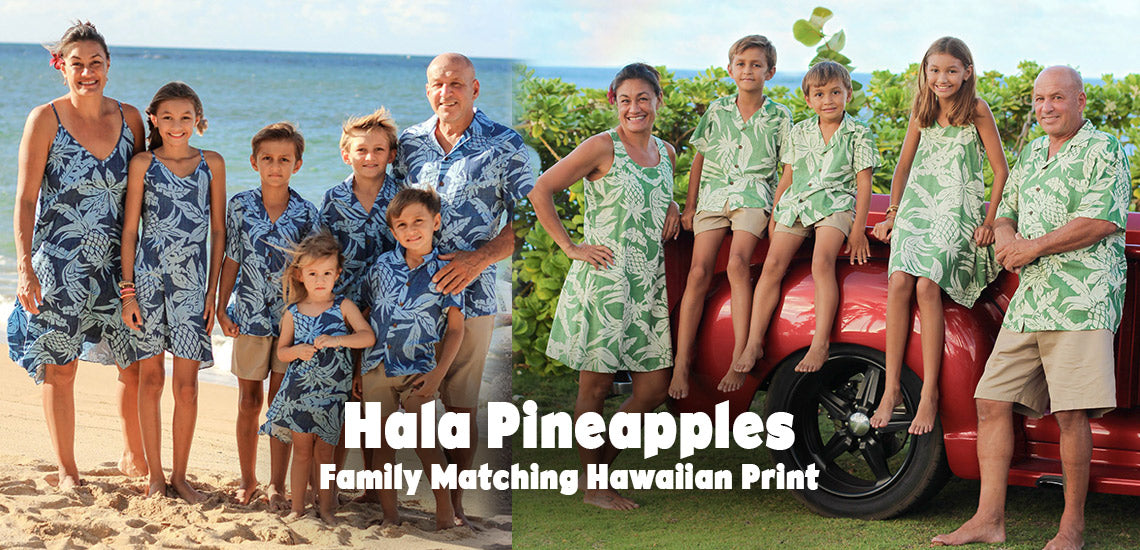 Matching family aloha wear