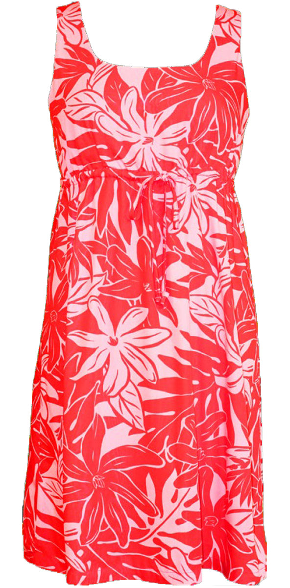 RJC Women's Floral Flash Empire Tie Front Dress AlohaClothes RJC Women's Floral Flash Empire Tie Front Dress AlohaClothes